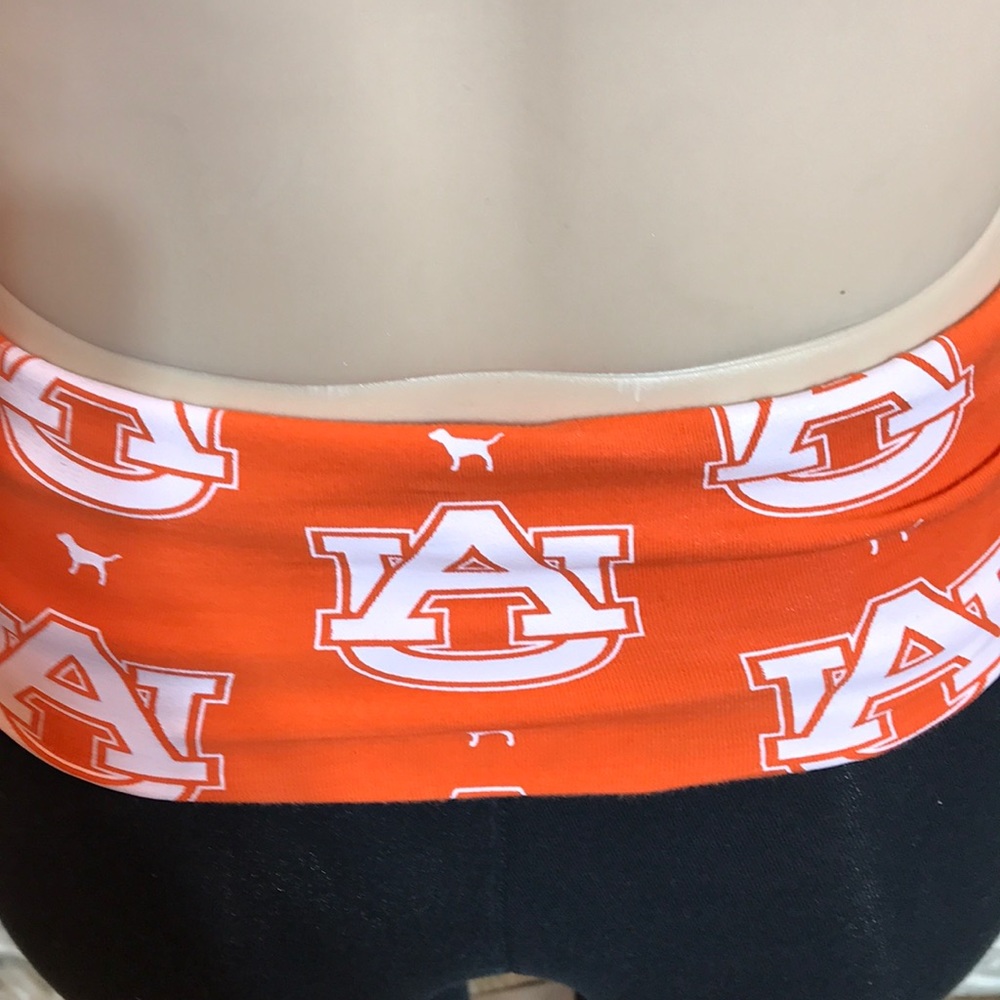 VS Pink Auburn University Fold Over Yoga Pants - Picture 6 of 8